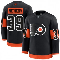 Philadelphia Flyers Matvei Michkov 39 Fanatics 2024-2025 Third Black NHL Jersey Authentic