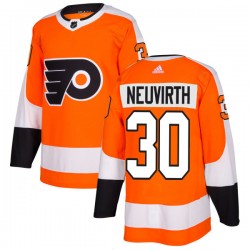 Philadelphia Flyers Michal Neuvirth 30 2017-18 Adidas Orange NHL Jersey Authentic
