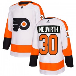 Philadelphia Flyers Michal Neuvirth 30 2017-18 Adidas White NHL Jersey Authentic