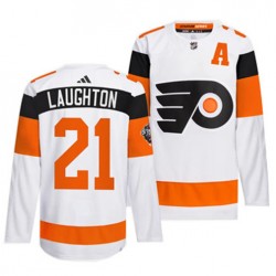 Philadelphia Flyers Scott Laughton 21 Adidas 2024 Stadium Series NHL Jersey Authentic