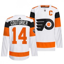 Philadelphia Flyers Sean Couturier 14 Adidas 2024 Stadium Series NHL Jersey Authentic