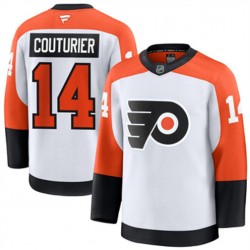 Philadelphia Flyers Sean Couturier 14 Fanatics 2024-2025 Away White NHL Jersey Authentic