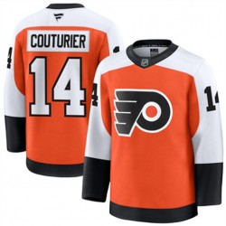 Philadelphia Flyers Sean Couturier 14 Fanatics 2024-2025 Home Orange NHL Jersey Authentic