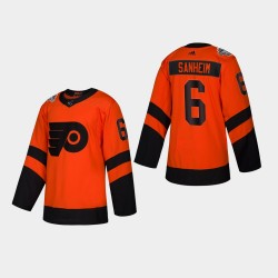Philadelphia Flyers Travis Sanheim 6 Adidas 2019 Stadium Series NHL Jersey Authentic