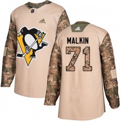 Pittsburgh Penguins Evgeni Malkin 71 2017-18 Adidas Camo Veterans Day Practice NHL Jersey Authentic