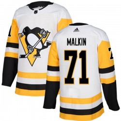Pittsburgh Penguins Evgeni Malkin 71 2017-18 Adidas White NHL Jersey Authentic
