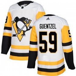 Pittsburgh Penguins Jake Guentzel 59 2017-18 Adidas White NHL Jersey Authentic