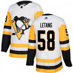Pittsburgh Penguins Kris Letang 58 2017-18 Adidas White NHL Jersey Authentic