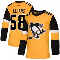 Pittsburgh Penguins Kris Letang 58 Alternate Adidas Authentic 2018-19 NHL Jersey
