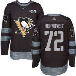 Pittsburgh Penguins Patric Hornqvist 72 1917-2017 100th Anniversary Adidas Black NHL Jersey Authentic