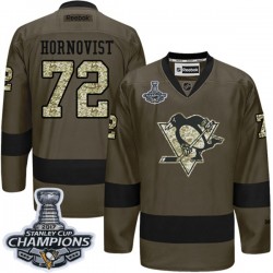 Pittsburgh Penguins Patric Hornqvist 72 2017-18 Adidas Camo Green 2017 Stanley Cup Champions NHL Jersey Authentic