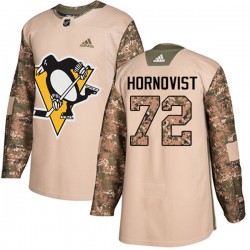 Pittsburgh Penguins Patric Hornqvist 72 2017-18 Adidas Camo Veterans Day Practice NHL Jersey Authentic