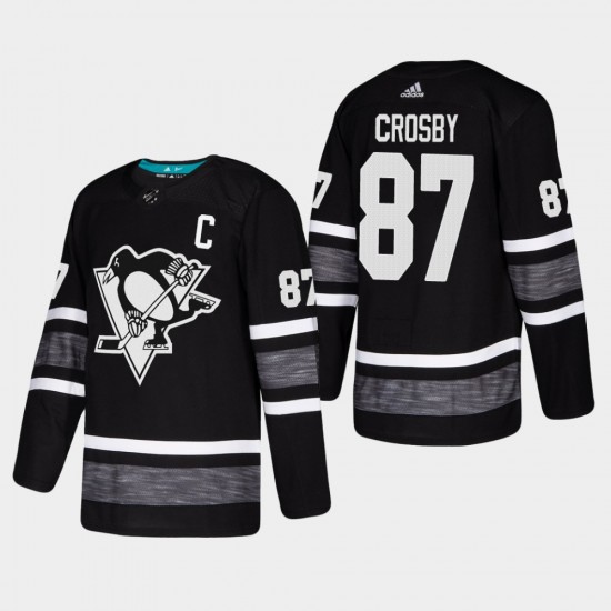 Pittsburgh Penguins Sidney Crosby 87 Black 2019 All-Star Adidas NHL Jersey Authentic