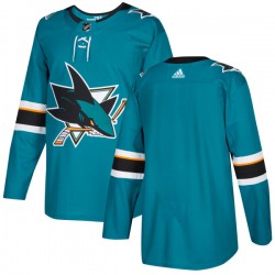 San Jose Sharks Blank 2017-18 Adidas Teal NHL Jersey Authentic