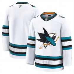 San Jose Sharks Blank Fanatics 2024-2025 Away White NHL Jersey Authentic