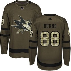 San Jose Sharks Brent Burns 88 2017-18 Adidas Camo Green NHL Jersey Authentic