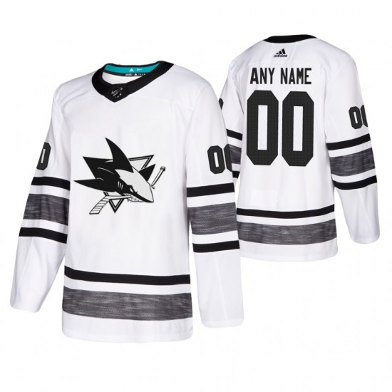 San Jose Sharks Custom White 2019 All-Star Adidas NHL Jersey Authentic