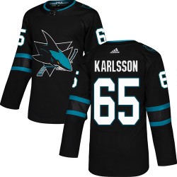 San Jose Sharks Erik Karlsson 65 Alternate Adidas Authentic 2018-19 NHL Jersey