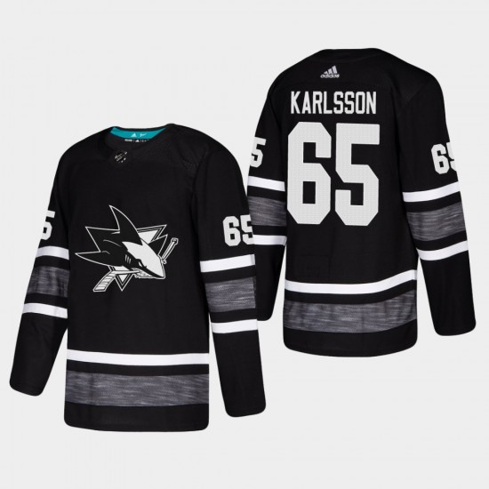 San Jose Sharks Erik Karlsson 65 Black 2019 All-Star Adidas NHL Jersey Authentic