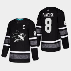 San Jose Sharks Joe Pavelski 8 Black 2019 All-Star Adidas NHL Jersey Authentic