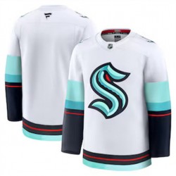 Seattle Kraken Blank Fanatics 2024-2025 Away White NHL Jersey Authentic