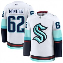 Seattle Kraken Brandon Montour 62 Fanatics 2024-2025 Away White NHL Jersey Authentic