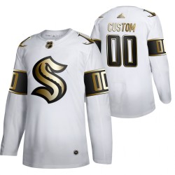 Seattle Kraken Custom 2021-22 White Golden Edition NHL Jersey Authentic