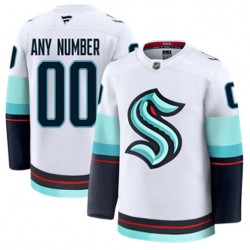 Seattle Kraken Custom Fanatics 2024-2025 Away White NHL Jersey Authentic
