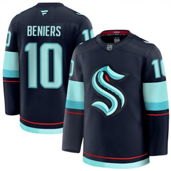 Seattle Kraken Matty Beniers 10 Fanatics 2024-2025 Home NHL Jersey Authentic