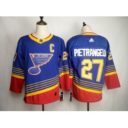 St. Louis Blues Alex Pietrangelo 27 Adidas 90s Heritage NHL Jersey Authentic