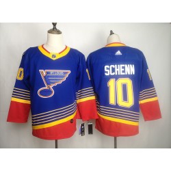 St. Louis Blues Brayden Schenn 10 Adidas 90s Heritage NHL Jersey Authentic