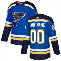 St. Louis Blues Custom 2017-18 Adidas Blue NHL Jersey Authentic