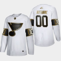St. Louis Blues Custom Adidas 2019-20 Authentic Golden Edition White NHL Jersey