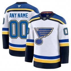 St. Louis Blues Custom Fanatics 2024-2025 Away White NHL Jersey Authentic