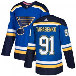 St. Louis Blues Vladimir Tarasenko 91 2017-18 Adidas Blue NHL Jersey Authentic