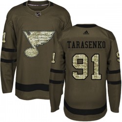 St. Louis Blues Vladimir Tarasenko 91 2017-18 Adidas Camo Green NHL Jersey Authentic