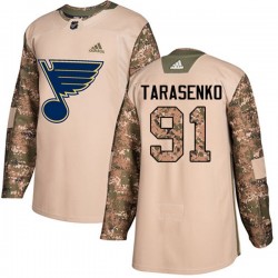 St. Louis Blues Vladimir Tarasenko 91 2017-18 Adidas Camo Veterans Day Practice NHL Jersey Authentic