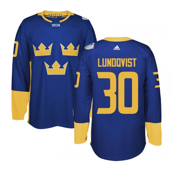 Sweden Henrik Lundqvist 30 World Cup Of Hockey 2016 Purple Premier NHL Jersey