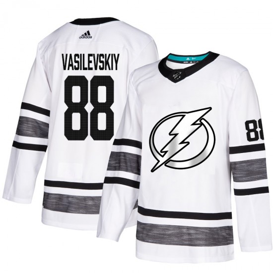 Tampa Bay Lightning Andrei Vasilevskiy 88 White 2019 All-Star Adidas NHL Jersey Authentic