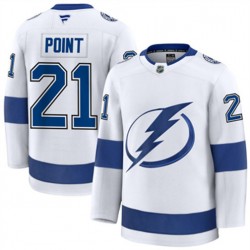 Tampa Bay Lightning Brayden Point 21 Fanatics 2024-2025 Away White NHL Jersey Authentic