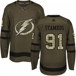 Tampa Bay Lightning Steven Stamkos 91 2017-18 Adidas Camo Green NHL Jersey Authentic