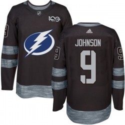 Tampa Bay Lightning Tyler Johnson 9 1917-2017 100th Anniversary Adidas Black NHL Jersey Authentic