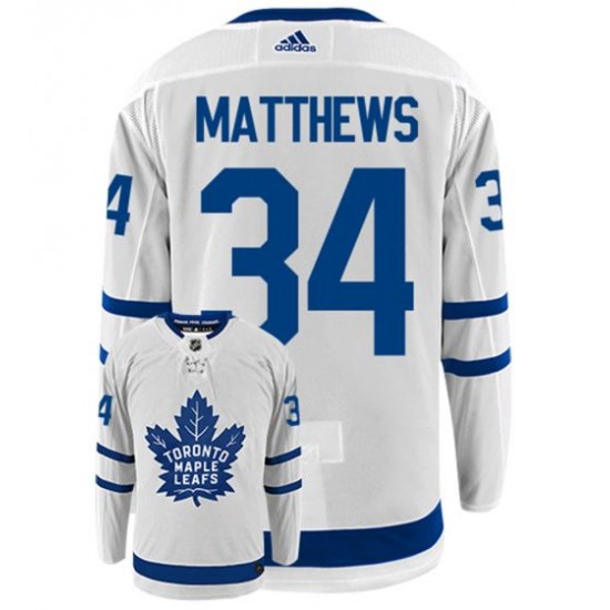 Toronto Maple Leafs AUSTON MATTHEWS 34 White Adidas NHL Jersey