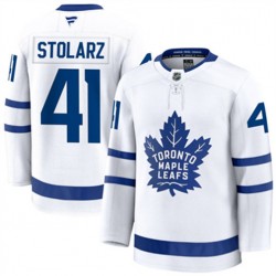 Toronto Maple Leafs Anthony Stolarz 41 Fanatics 2024-2025 Away White NHL Jersey Authentic