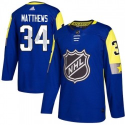 Toronto Maple Leafs Auston Matthews 34 2018 All-Star Atlantic Division Royal Blue Adidas NHL Jersey Authentic