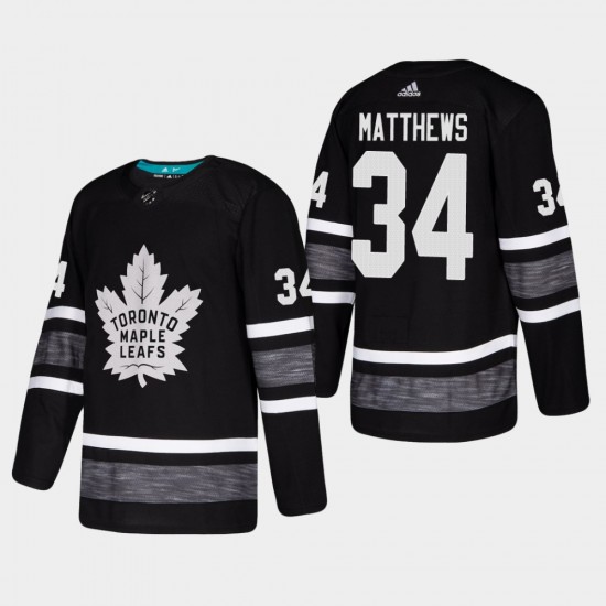 Toronto Maple Leafs Auston Matthews 34 Black 2019 All-Star Adidas NHL Jersey Authentic