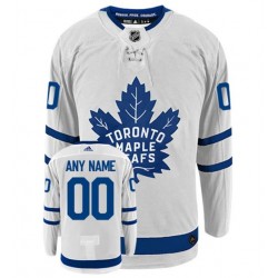 Toronto Maple Leafs Blank White Customize Adidas NHL Jersey