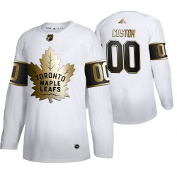 Toronto Maple Leafs Custom Adidas 2019-20 Authentic Golden Edition White NHL Jersey