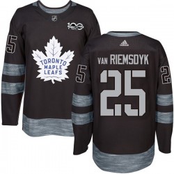 Toronto Maple Leafs James Van Riemsdyk 25 1917-2017 100th Anniversary Adidas Black NHL Jersey Authentic