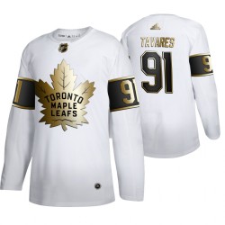 Toronto Maple Leafs John Tavares 91 Adidas 2019-20 Authentic Golden Edition White NHL Jersey